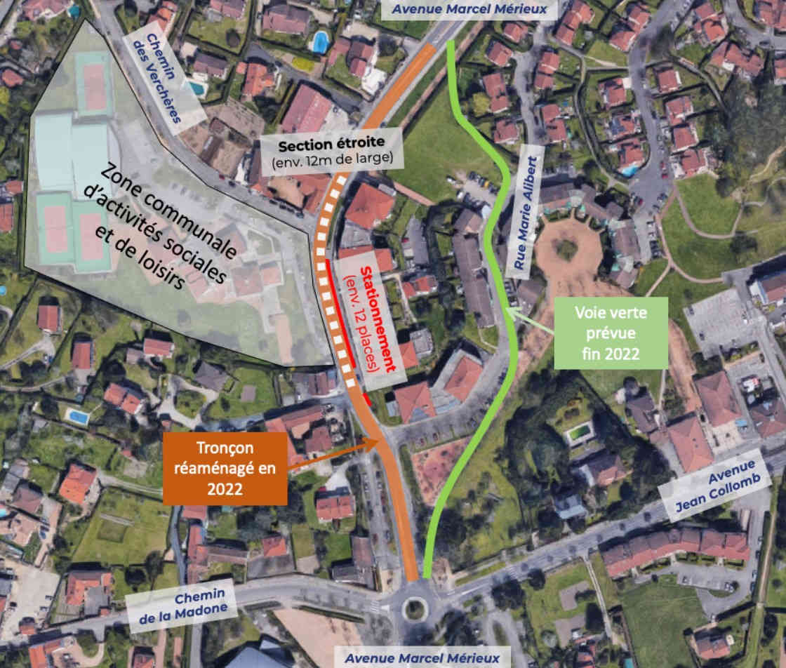 Travaux prévus à Marcy (sur l'avenue Mérieux et sur la rue Marie Alibert)