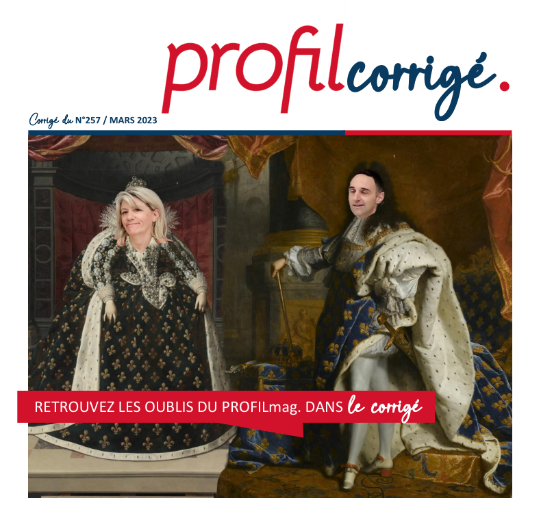 Une du ProfilMagCorrigé de mars 2023
