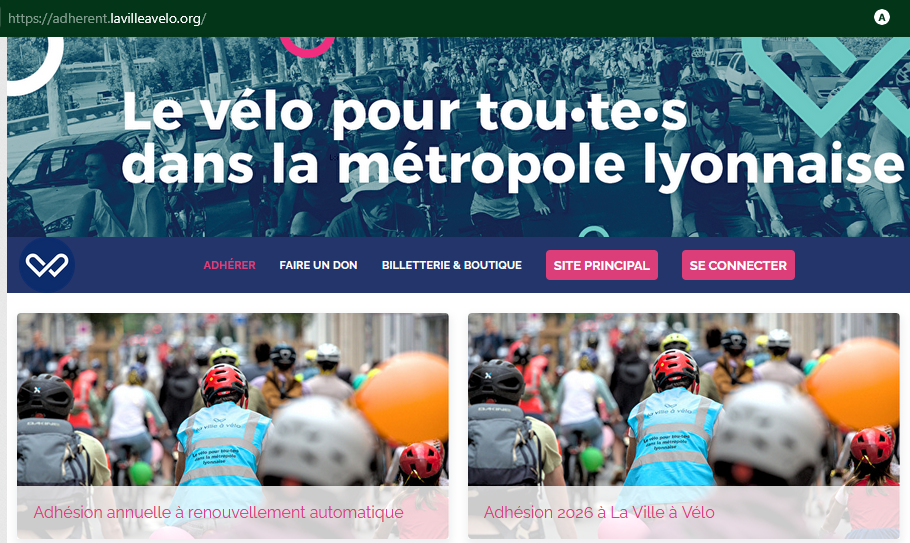 Se connecter à son compte pour adhérer ou faire un don