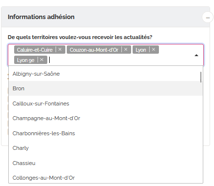 Information adhésions