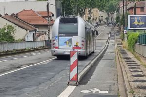 La Ville à Vélo et Roue Libre en Côtière apprécient les efforts de sécurisation de la Route de Strasbourg